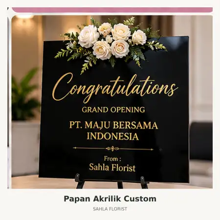 Papan Bunga Akrilik Banjarmasin